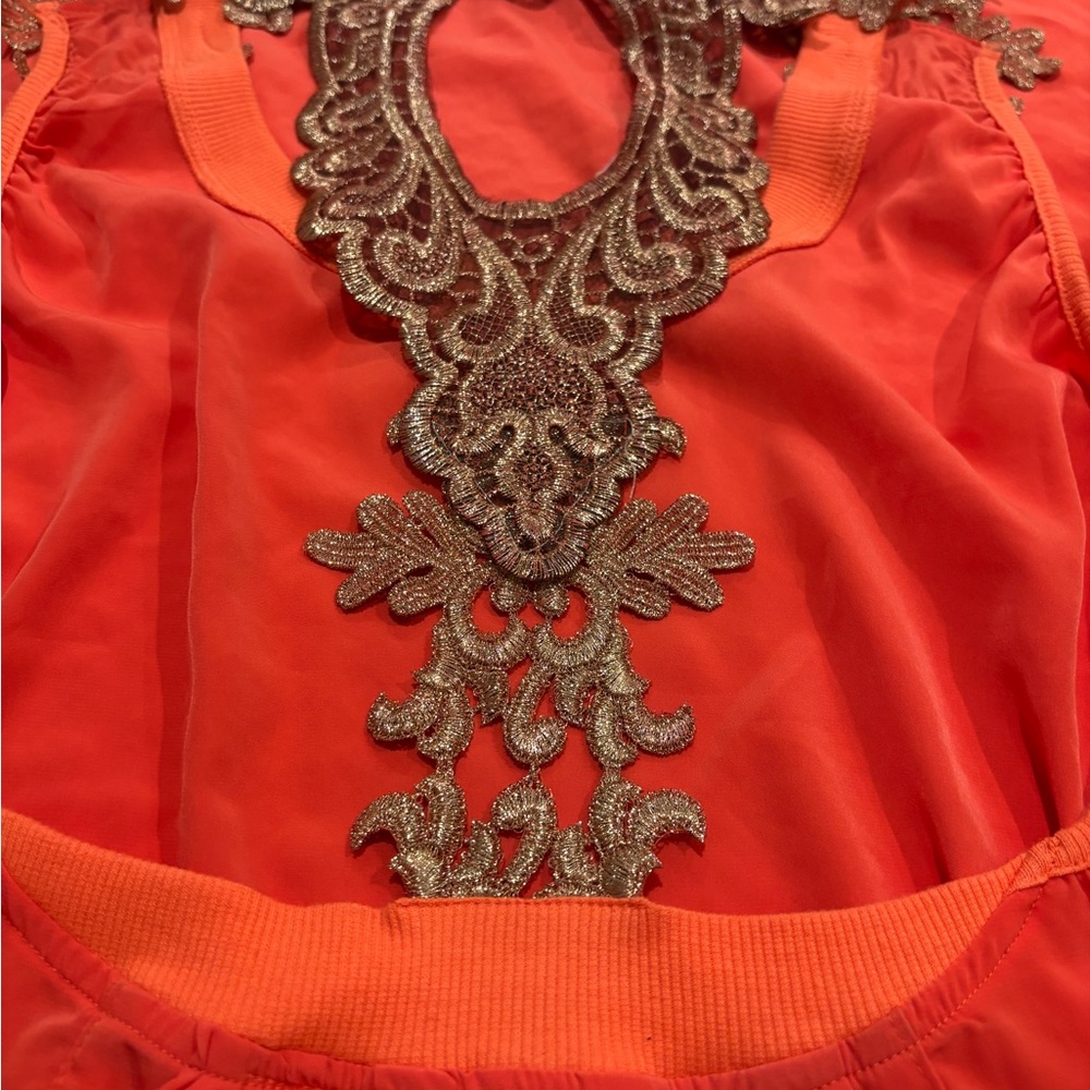 Maurizio Mykonos Backless Dress Vibrant Orange Rare Resort Statement made Athens